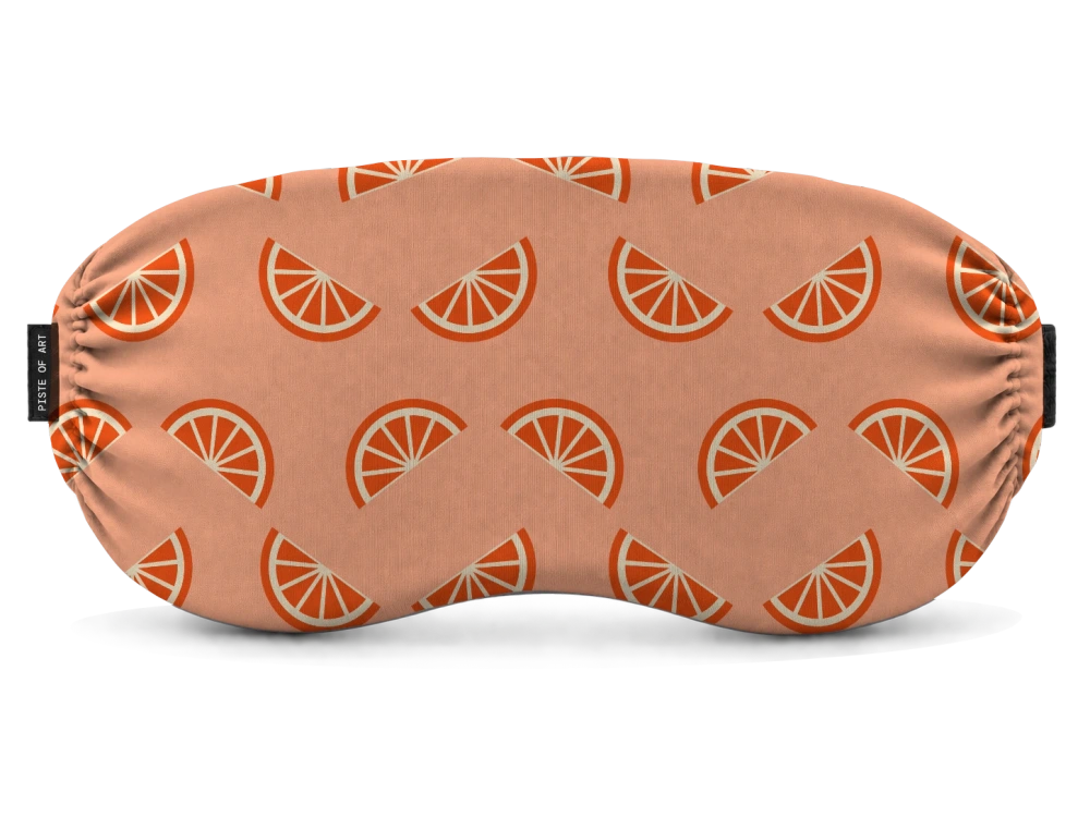 Print Orange slices · Peach spritz op een skibrilhoes