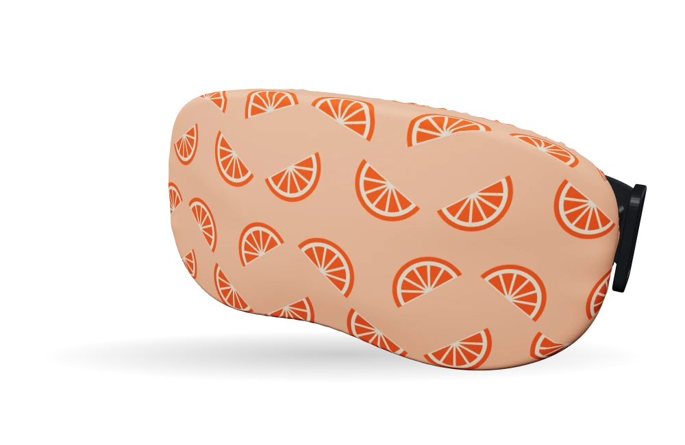Print Orange slices · Peach spritz op een skibrilhoes