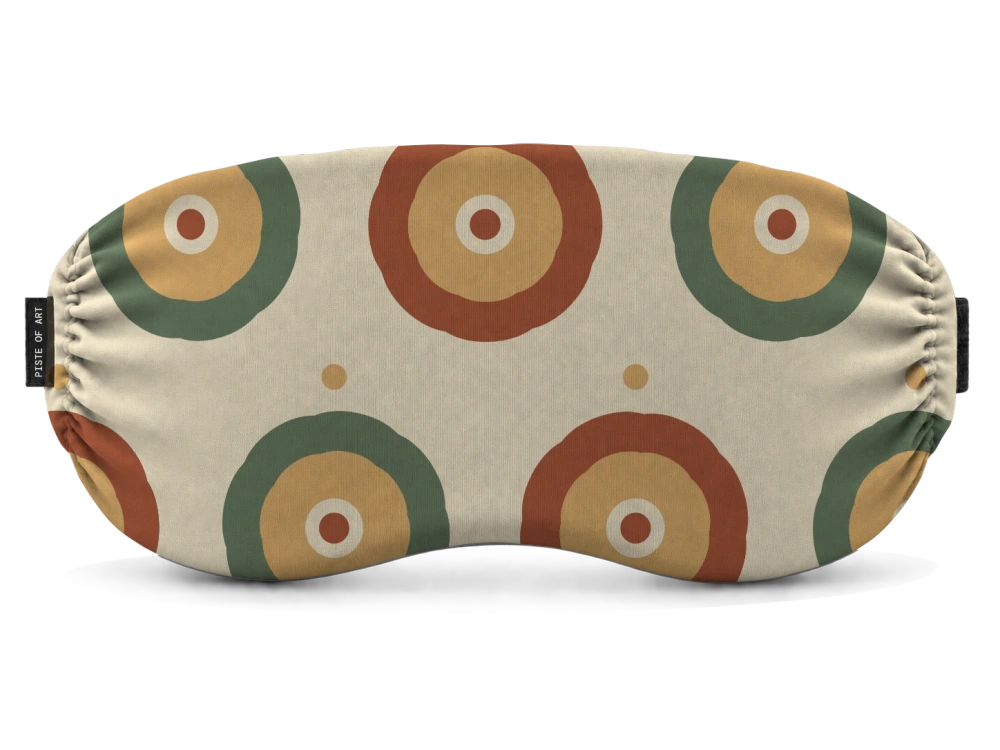 Print Après bloom · Cream & rust op een skibrilhoes