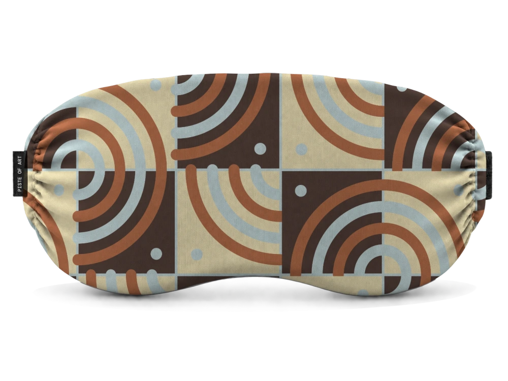 Print Cabin curves · Powder & chocolate op een skibrilhoes