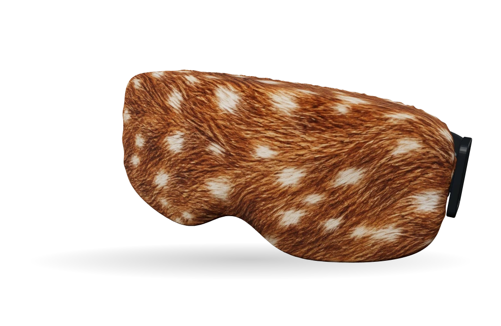 Print Fawn texture op een skibrilhoes