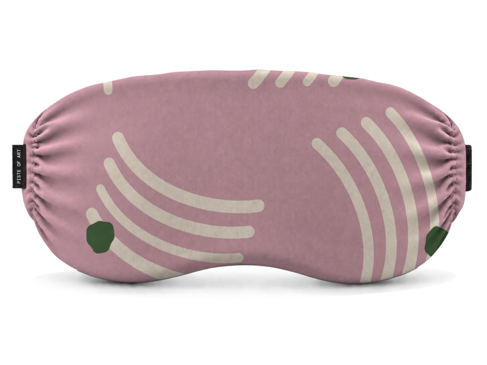 Print Atelier arcs · Pink olive op een skibrilhoes