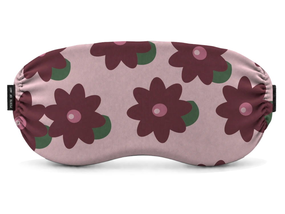 Print Petal parade · Rose & cocoa op een skibrilhoes