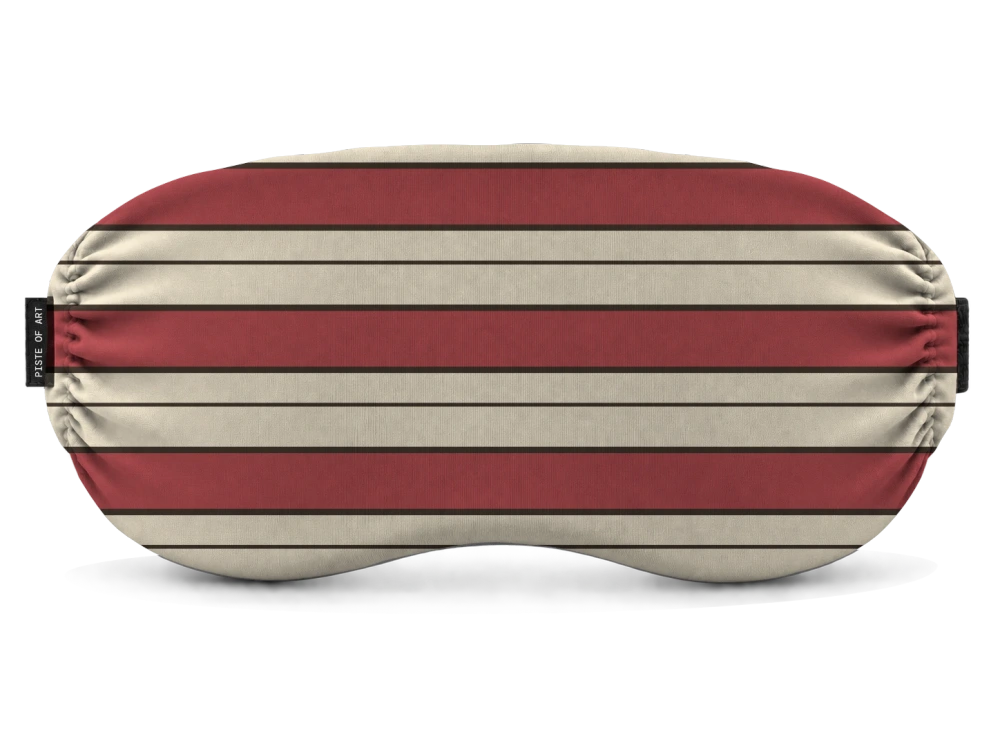 Print Weekend stripes · Cherry vanilla op een skibrilhoes